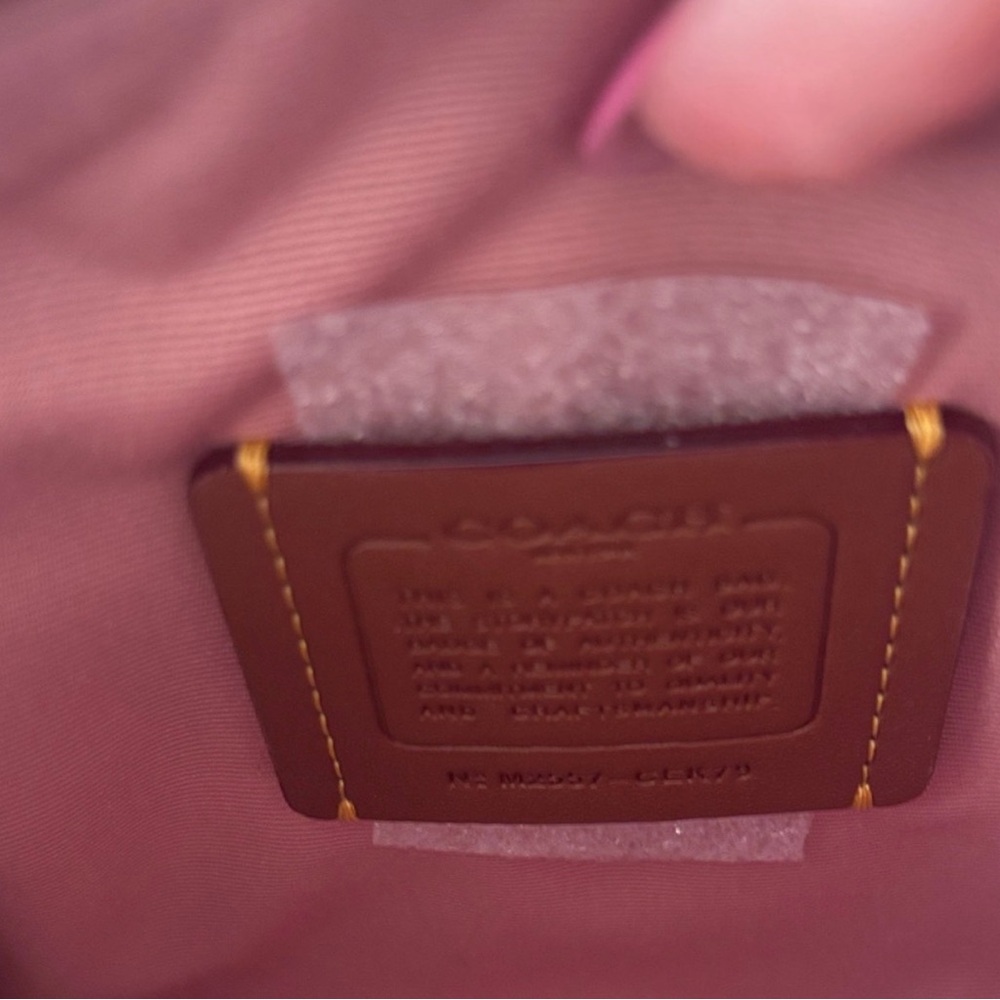 Coach Powder Pink Leather Mini Rowan - Picture 4 of 5
